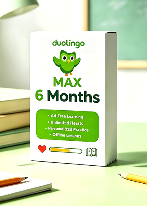 urcdkey, Super Duolingo MAX 6 Months Subscription