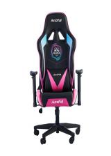Official AutoFull Gaming Chair PU Leather Racing Style Computer Chair, Lumbar Support E-Sports Swivel Chair, AF075RPU Multicolor