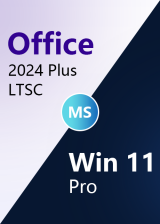 Official MS Win 11 Pro OEM + MS Office2024 Professional PLus LTSC CD Key Pack