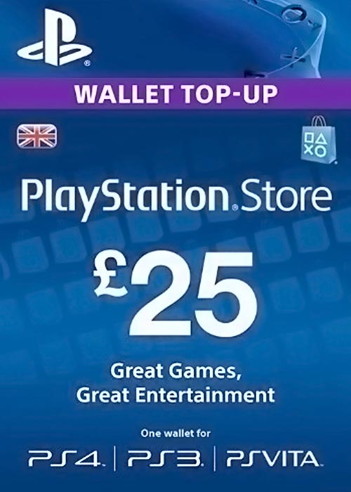 PSN ￡25 Prepaid Car